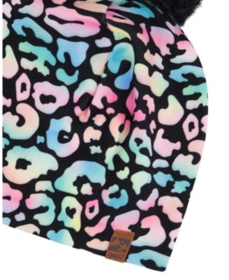 Girls' Stretch Jersey Hat Animal with Pompom - Little Kid, Big Kid