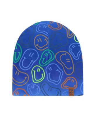  Boys' Stretch Jersey Smileys Beanie - Little Kid