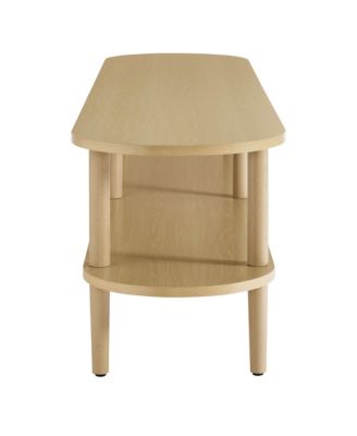  Torus Oval Wood TV Stand