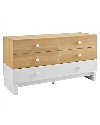 Nolia 6-Drawer Color Block Dresser