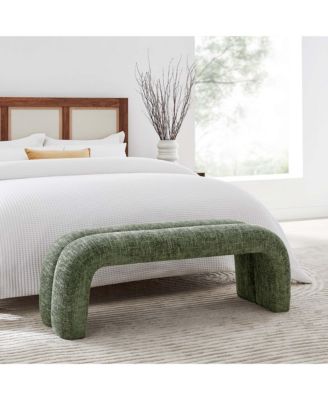  Dax 50.5" Chenille Upholstered Accent Bench