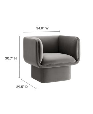 Tate Performance Velvet Accent Chair