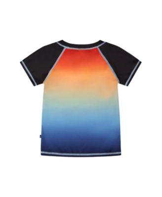 Boys' Short Sleeve Shark Gradient Rashguard - Little Kid