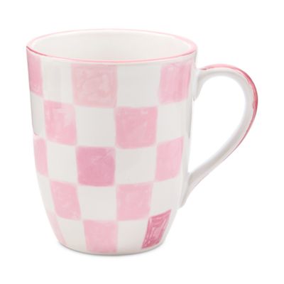 Pink Check Mug
