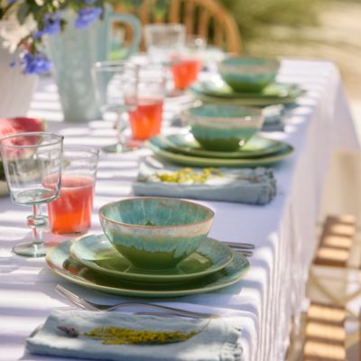 Bright Green Salad Plate