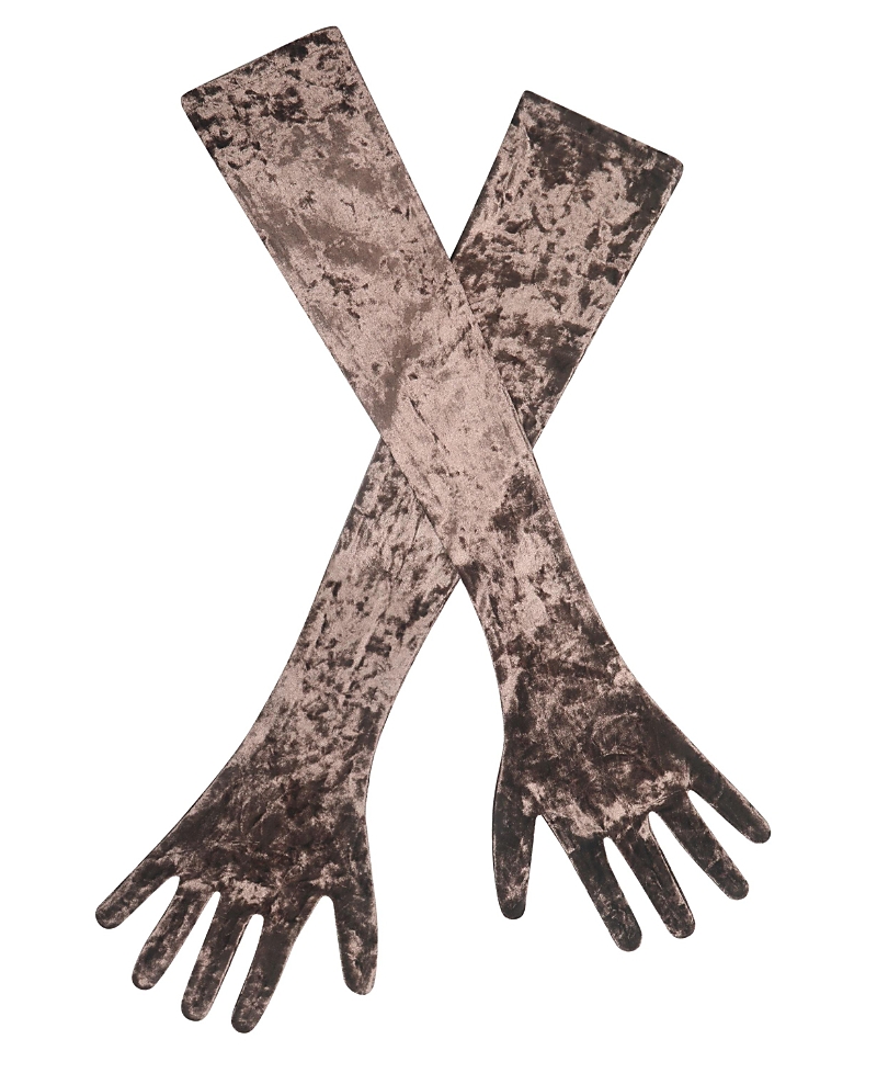 Miss Circle Tess Velvet Opera-Length Gloves