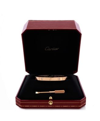  Love 4 Diamond Bracelet 18K Rose Gold with Diamonds