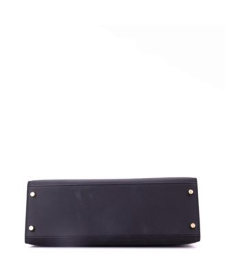 Kelly 32 Handbag Black Epsom with Gold Hardware