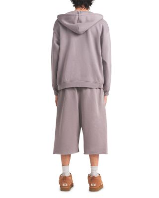 Relaxed Fit Zip Up Hoodie