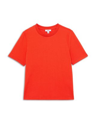 Plain Ribbed Neck T Shirt