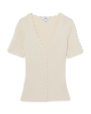 Marcy Scalloped Edge Top