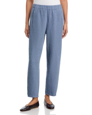 Cotton Doubleweave Ankle Lantern Pants