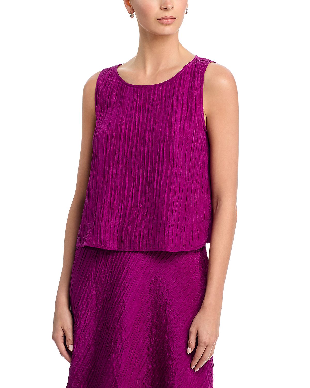 Eileen Fisher Ballet Neck Short Shell Top