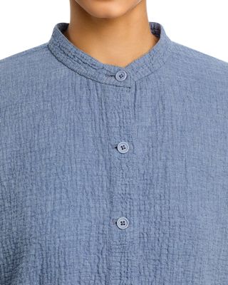 Mandarin Collar Shirt Jacket