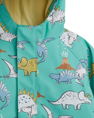 Unisex Dino Print Color Changing Magnetic Raincoat - Little Kid, Big Kid