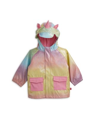 Girls' Unicorn Sparkle Print Magnetic Raincoat - Little Kid, Big Kid