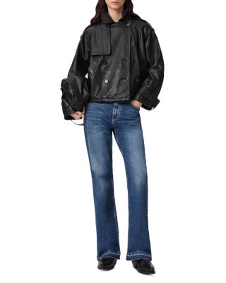 Fable High Rise Bootcut Jeans in Mid Indigo