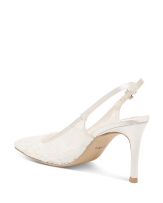 Women's Yami Lace Slingback Pumps 