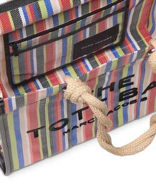 The Large Stripe Mesh Tote Bag