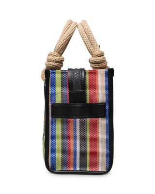 The Small Stripe Mesh Tote Bag