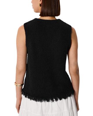 Cotton Blend Boucl&eacute; Tank Top