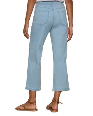 Retreat High Rise Wide Leg Crop Jeans in Skyline