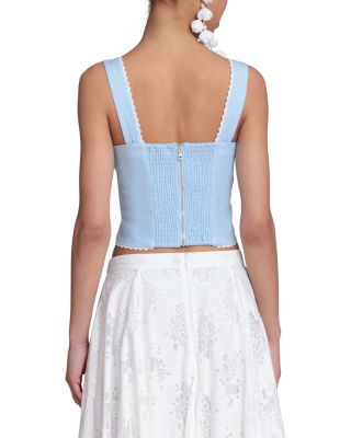 Embroidered Top & Embroidered Mini Skirt