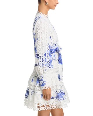 Linda Printed Long Sleeve Mini Dress