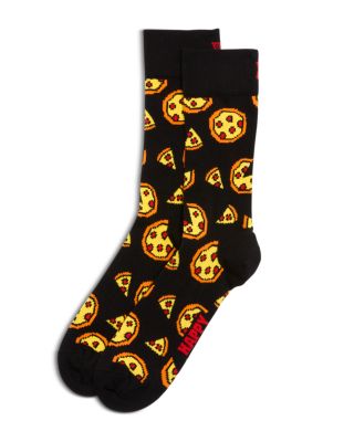 Pixelated Pizza Crew Socks