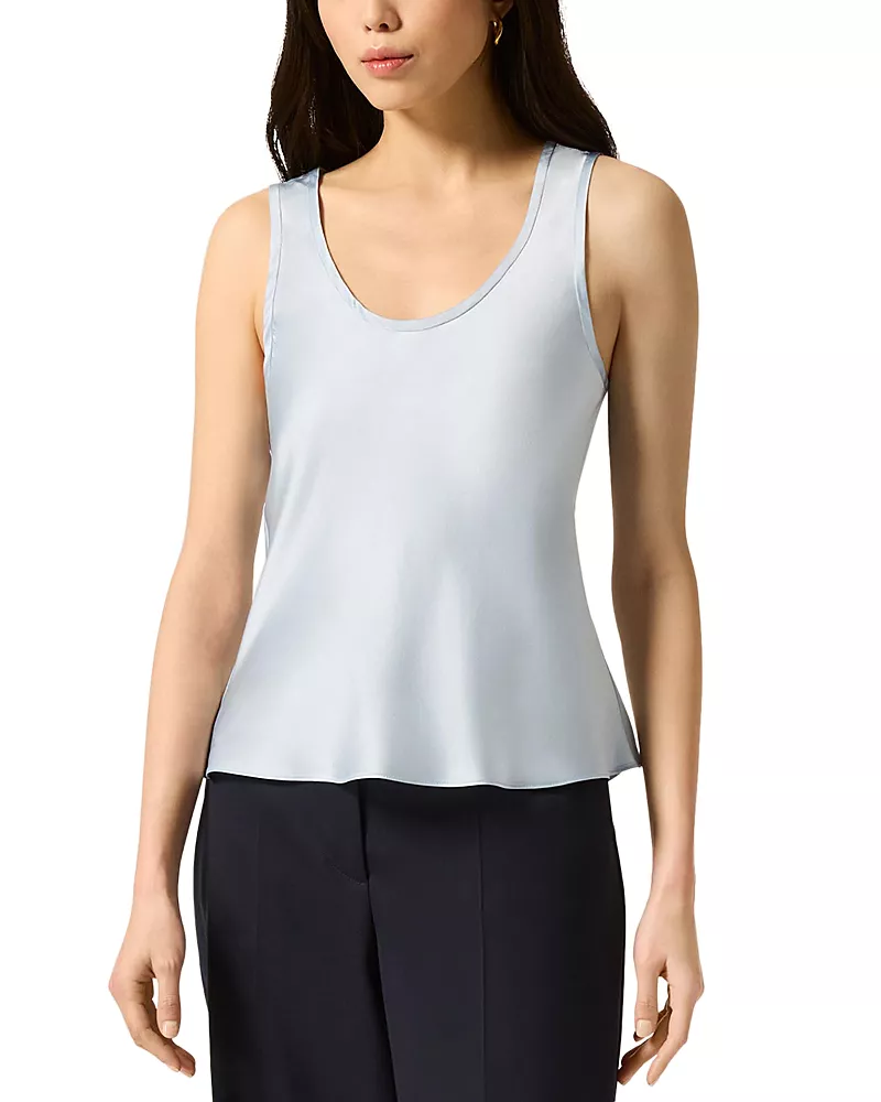 Argent Silk Tank Top