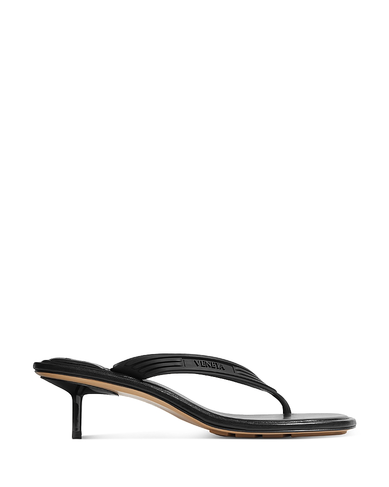 Bottega Veneta Women's Sampieri Kitten Heel Thong Sandals