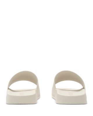 Women's Furley Beige Logo Slide Sandals 
