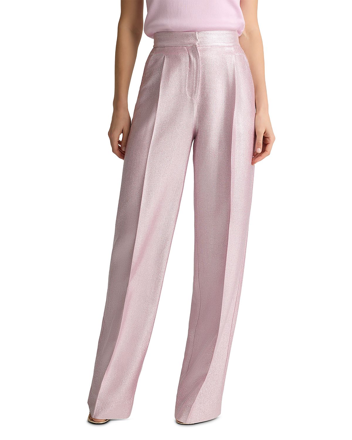 St. John Soft Suiting Pleated Pants