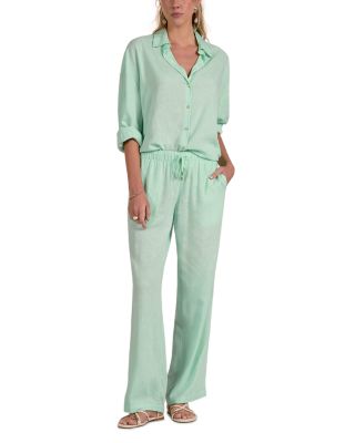 Drawstring Swim Cover-Up Pants