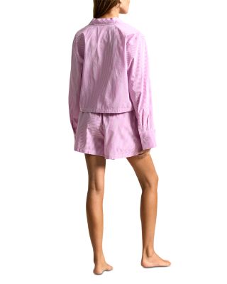 Cropped Shirt & Boxer Sleep Set