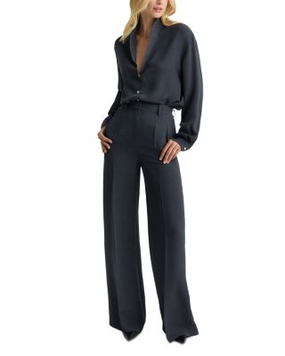 Heathered Crepe Blouse