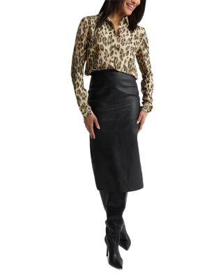 Silk Leopard Print Blouse