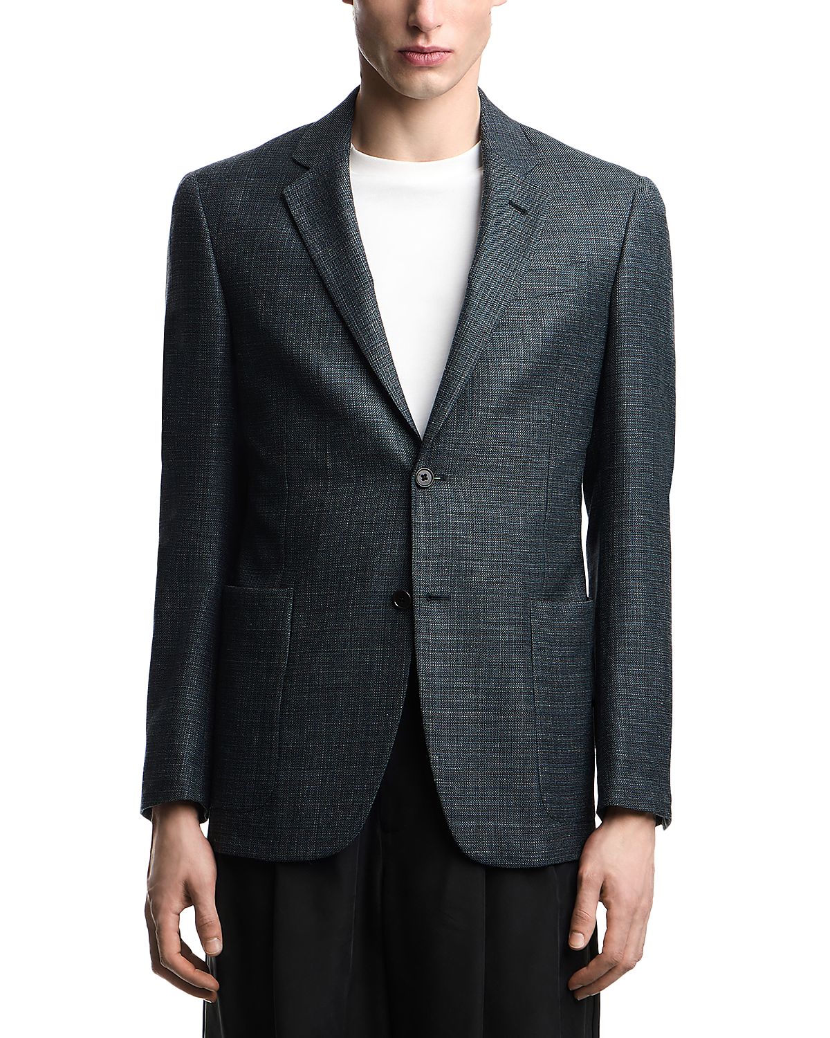 Emporio Armani G Line Deco Regular Fit Single Breasted Notch Lapel Jacket