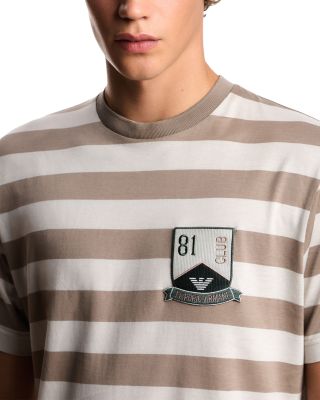 Capsule Eagle Club Striped Cotton Jersey Tee