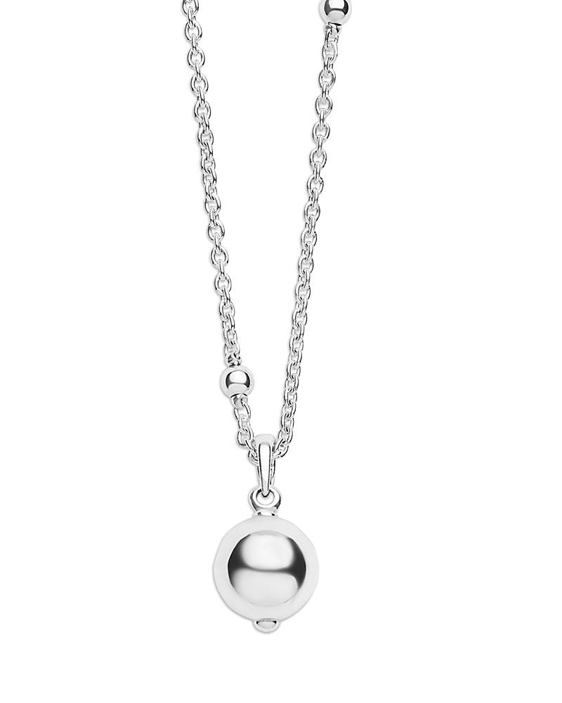 Lagos Sterling Silver Caviar Bubbly Polished Bead Pendant Necklace, 16