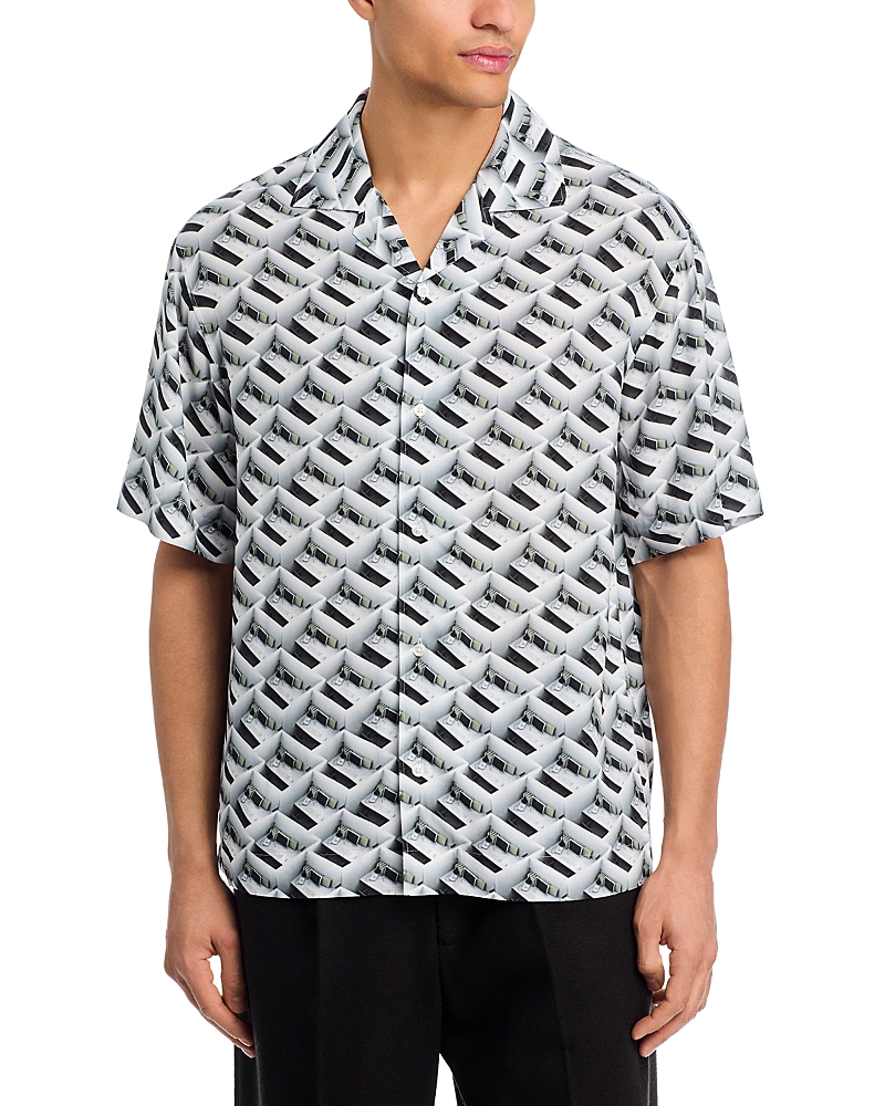 Hugo Espino Patterned Short Sleeve Shirt