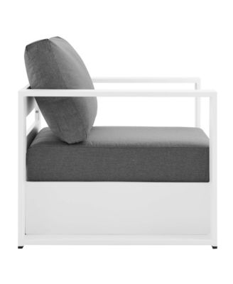  Tahoe Outdoor Patio Powder-Coated Aluminum Armchair, Set of 2