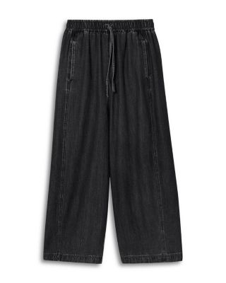 Petites Casual Denim Barrel Trousers