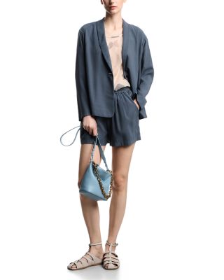 Washed Twill Loose Fit Jacket