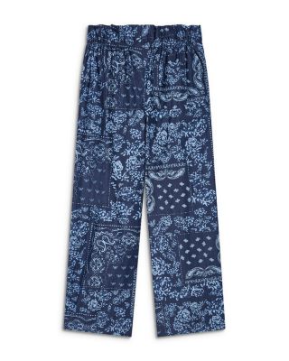 Bandana Print Chambray Pants