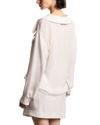 Icon Silk Wide Lapel Collar Shirt