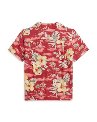Boys' Tropical Floral Print Camp Shirt - Little Kid, Big Kid