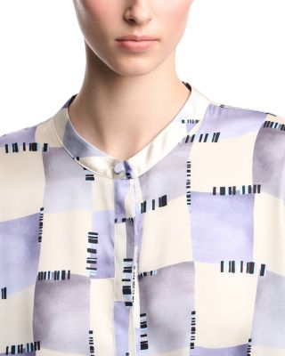 Satin Drawstring Hem Top