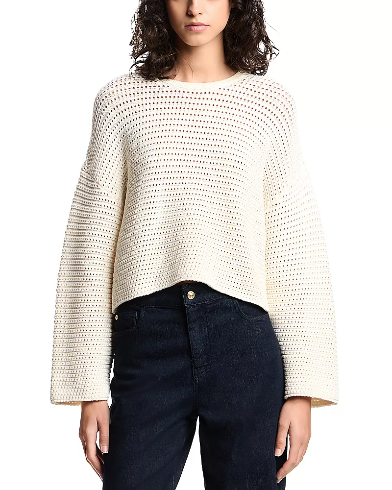 Emporio Armani Perforated Link Stitch Sweater