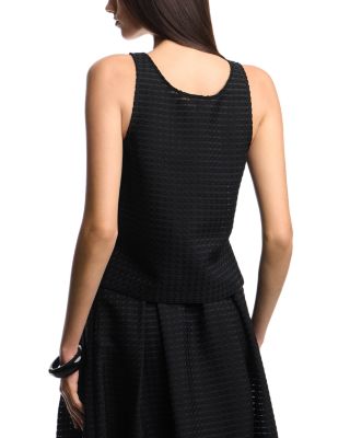 Vichy 3D Jacquard Tank Top